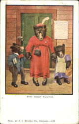 Busy Bears Vacation Postcard Postcard