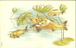 New Baby Goldfish Postcard