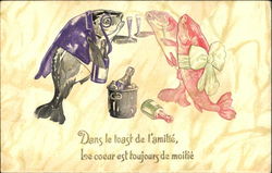 Dans Le Toast De Imamate Be Coeur Est Toujours De Moitie Fish Postcard Postcard