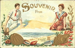 Souvenir From Seashells Postcard Postcard