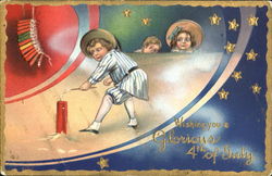 Wishing You A Glorious 4th Of July Postcard