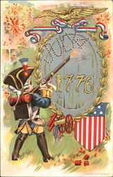 July 4 1776 4th of July Postcard Postcard