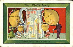 The Lemon Family Fruit Postcard Postcard