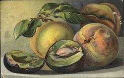 Peaches and avocado Postcard