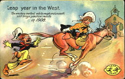 Leap Year In The West Postcard