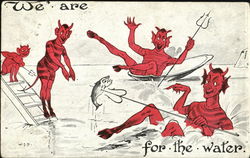 We Are Devils For The Water Postcard