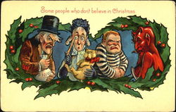 Some People Who Don't Believe In Christmas Postcard