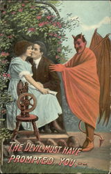 The Devil Must Have Prompted You Devils Postcard Postcard