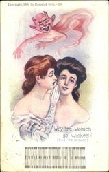 Why Are Women So Wicked? Devils Postcard Postcard