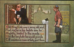 Old King Cole Nursery Rhymes Postcard Postcard