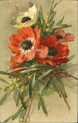 Painting of Flowers C. Klein Postcard Postcard