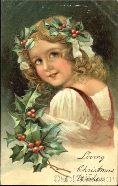 Girl with Holly Children