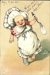 Disturbing baby Postcard