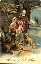 Christmas Nativity Scene Postcard