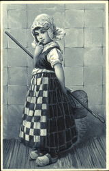 Young Dutch Girl Postcard