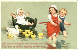 Splashing with the Ducks Postcard