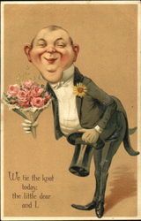 Funny Groom Postcard