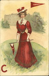 Cornell College Girls Postcard Postcard