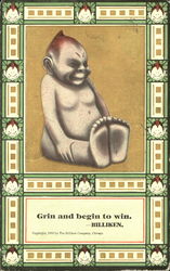 Grin And Begin To Win Postcard