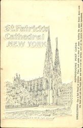 St. Patrick's Cathedral Reproducing Postcard  New York City, NY Postcard Postcard