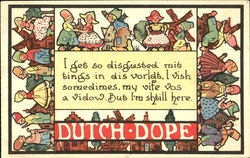 Dutch Dope Dutch Children Postcard Postcard