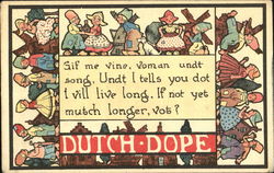 Dutch Dope Dutch Children Postcard Postcard