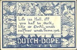 Dutch Dope Dutch Children Postcard Postcard