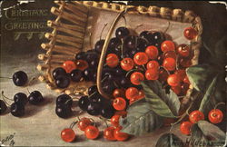 Basket of Cherries Postcard