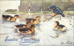 Easter Greetings Postcard