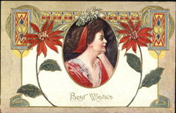 Best Wishes Women Postcard Postcard