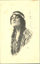 Indian Maiden Native Americana Postcard Postcard