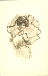 Woman WIth a Parasol Postcard