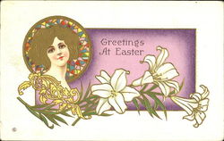 Greetings At Easter Postcard