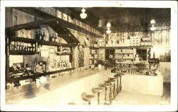 Store Lunch Counter Garland Mineral Springs Index, WA Postcard Postcard