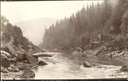 Klamath River Martin's Ferry Postcard