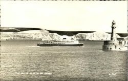 The White Cliffs Of Dover Steamers Postcard Postcard