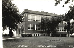 High School Hebron, NE Postcard Postcard