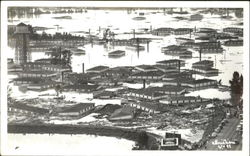 Bird's Eye View of a Flooded City Vanport, OR Disasters Postcard Postcard