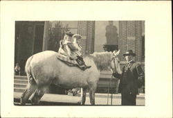 Children on a horse Postcard