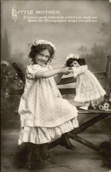 Little Mother Children Postcard Postcard