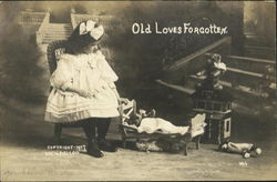 Old Loves Forgotten Children Postcard Postcard