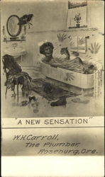 A new sensation Black Americana Postcard Postcard