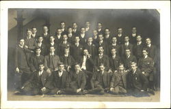 Class photograph - Boys' College School and Class Photos Postcard Postcard