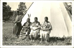 Blackfeet Indian Women Postcard