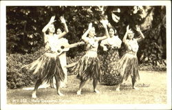 Hula Dancers Hawaii Postcard Postcard