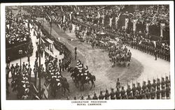 Coronation Procession Royal Carriage Postcard