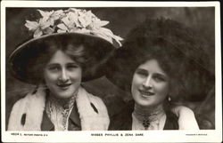 Misses Phyllis & Zena Dare Postcard