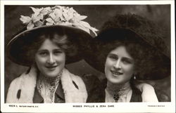 Misses Phyllis & Zena Dare Postcard