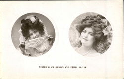 Misses Alice Russon And Ethel Oliver Actresses Postcard Postcard