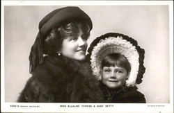 Miss Ellaline Terriss & Baby Betty Actresses Postcard Postcard